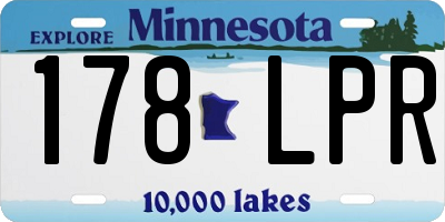MN license plate 178LPR