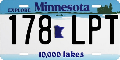 MN license plate 178LPT