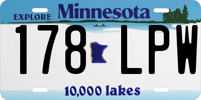 MN license plate 178LPW