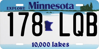 MN license plate 178LQB