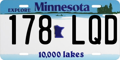 MN license plate 178LQD