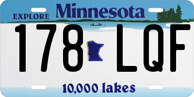 MN license plate 178LQF