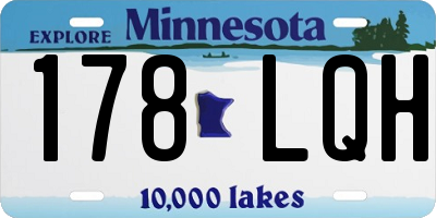 MN license plate 178LQH