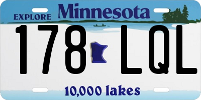 MN license plate 178LQL