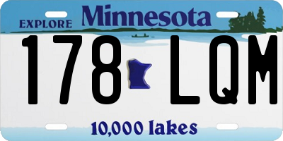 MN license plate 178LQM
