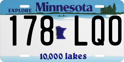 MN license plate 178LQO