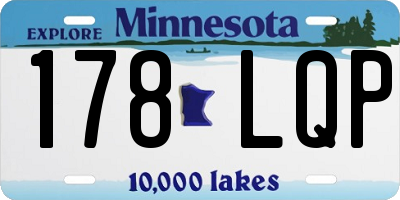 MN license plate 178LQP