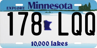 MN license plate 178LQQ