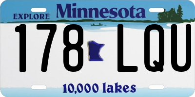 MN license plate 178LQU