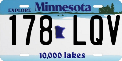 MN license plate 178LQV