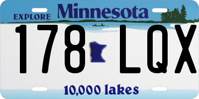 MN license plate 178LQX