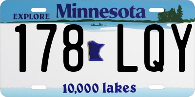 MN license plate 178LQY
