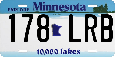 MN license plate 178LRB