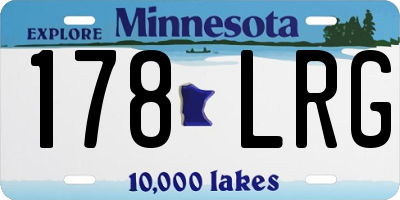 MN license plate 178LRG