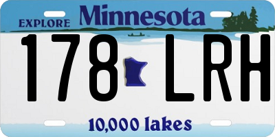 MN license plate 178LRH