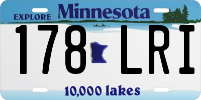 MN license plate 178LRI