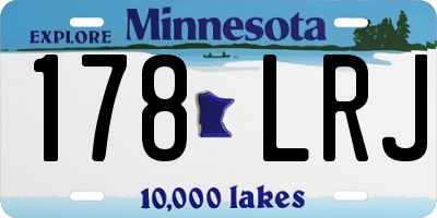 MN license plate 178LRJ