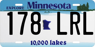 MN license plate 178LRL