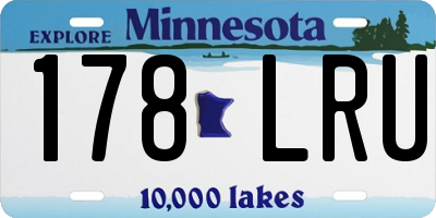 MN license plate 178LRU