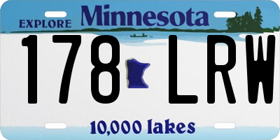 MN license plate 178LRW