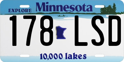 MN license plate 178LSD