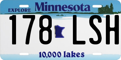 MN license plate 178LSH