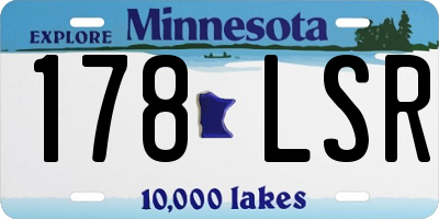 MN license plate 178LSR