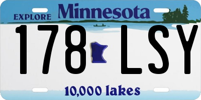 MN license plate 178LSY