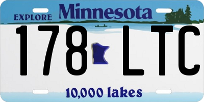 MN license plate 178LTC