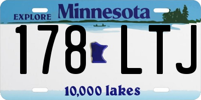 MN license plate 178LTJ