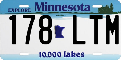 MN license plate 178LTM