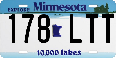 MN license plate 178LTT