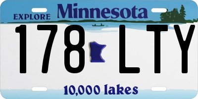 MN license plate 178LTY