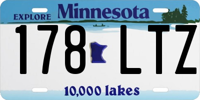 MN license plate 178LTZ