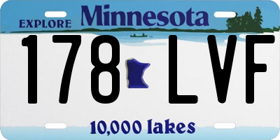 MN license plate 178LVF