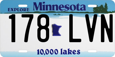 MN license plate 178LVN