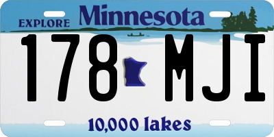 MN license plate 178MJI