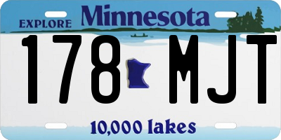 MN license plate 178MJT