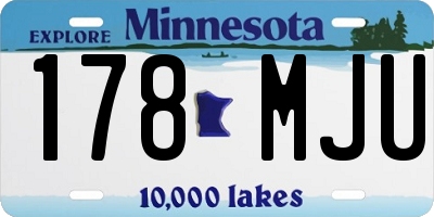 MN license plate 178MJU