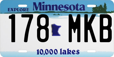 MN license plate 178MKB
