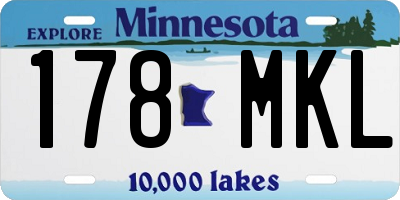 MN license plate 178MKL