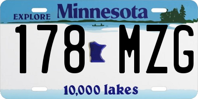 MN license plate 178MZG