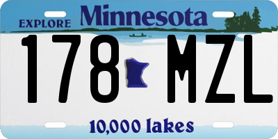 MN license plate 178MZL
