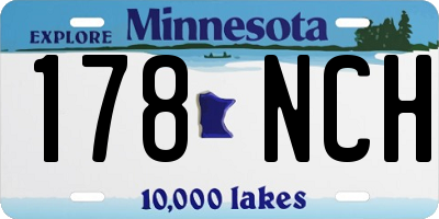 MN license plate 178NCH