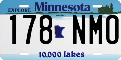 MN license plate 178NMO