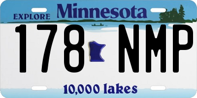 MN license plate 178NMP