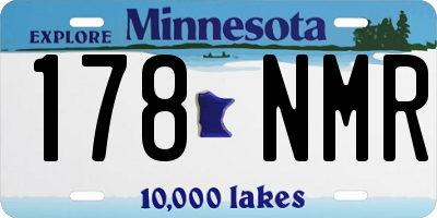 MN license plate 178NMR
