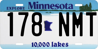 MN license plate 178NMT