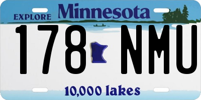 MN license plate 178NMU