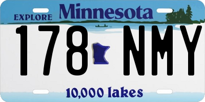 MN license plate 178NMY